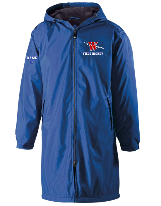 WHS Field Hockey Custom Name and Number Heavy-duty Team Jacket