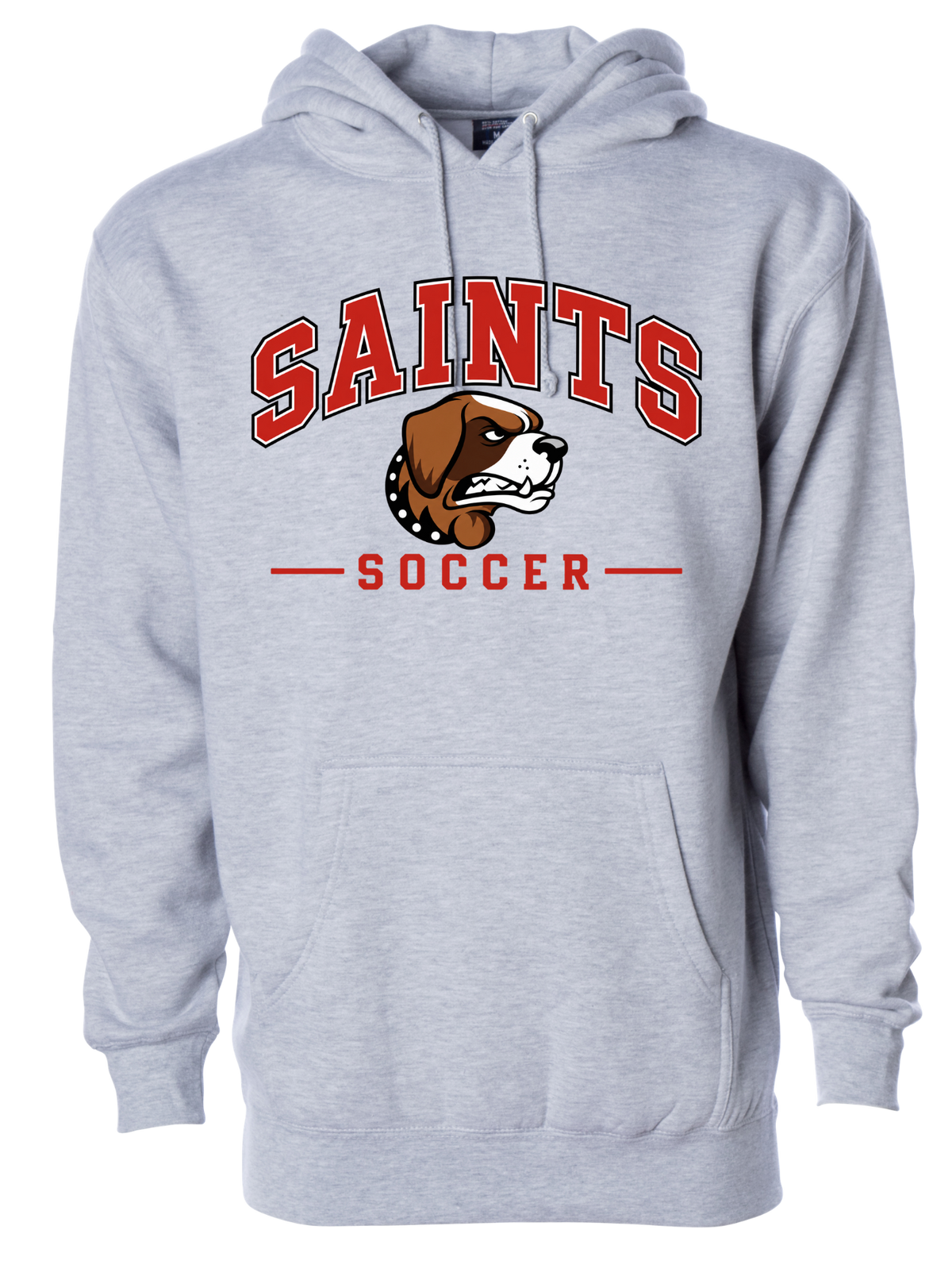 Grey SAINTS SOCCER Premium Hoodie / Long Sleeve/ Short Sleeve