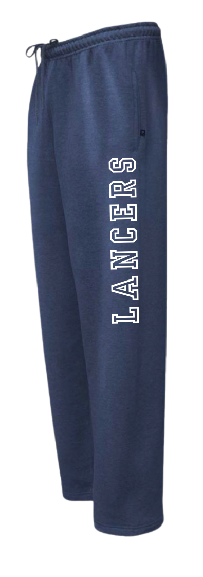 Lancers Open Bottom Sweatpants - Navy