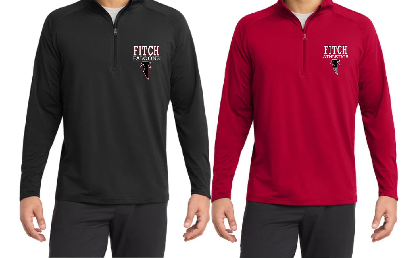 Fitch Coaches Sport-Wick® Stretch 1/4-Zip Pullover