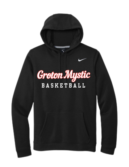 Groton Mystic Black Nike Club Fleece Hoodie