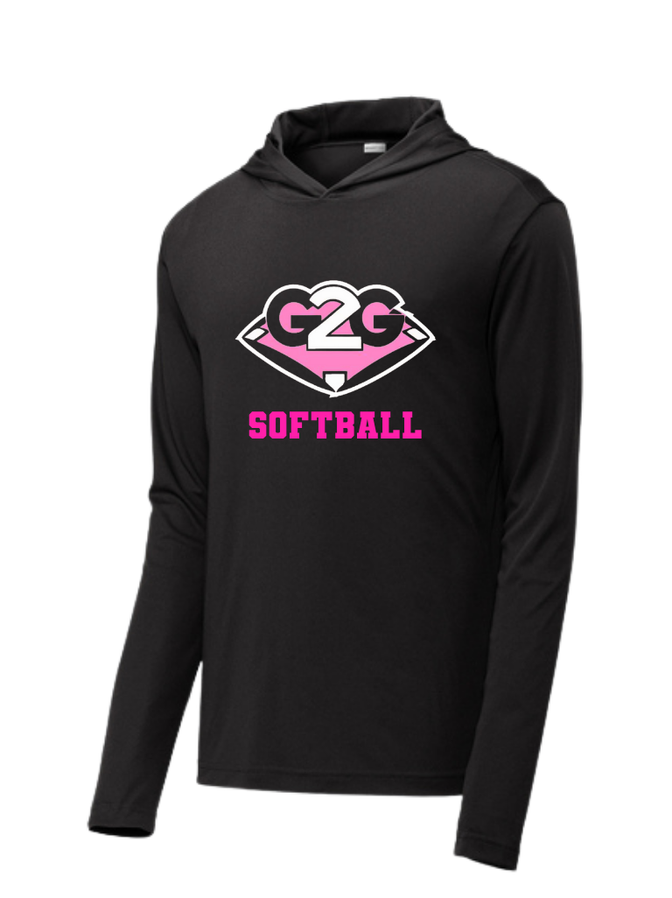 G2G Pink Dri-fit Hooded Tee