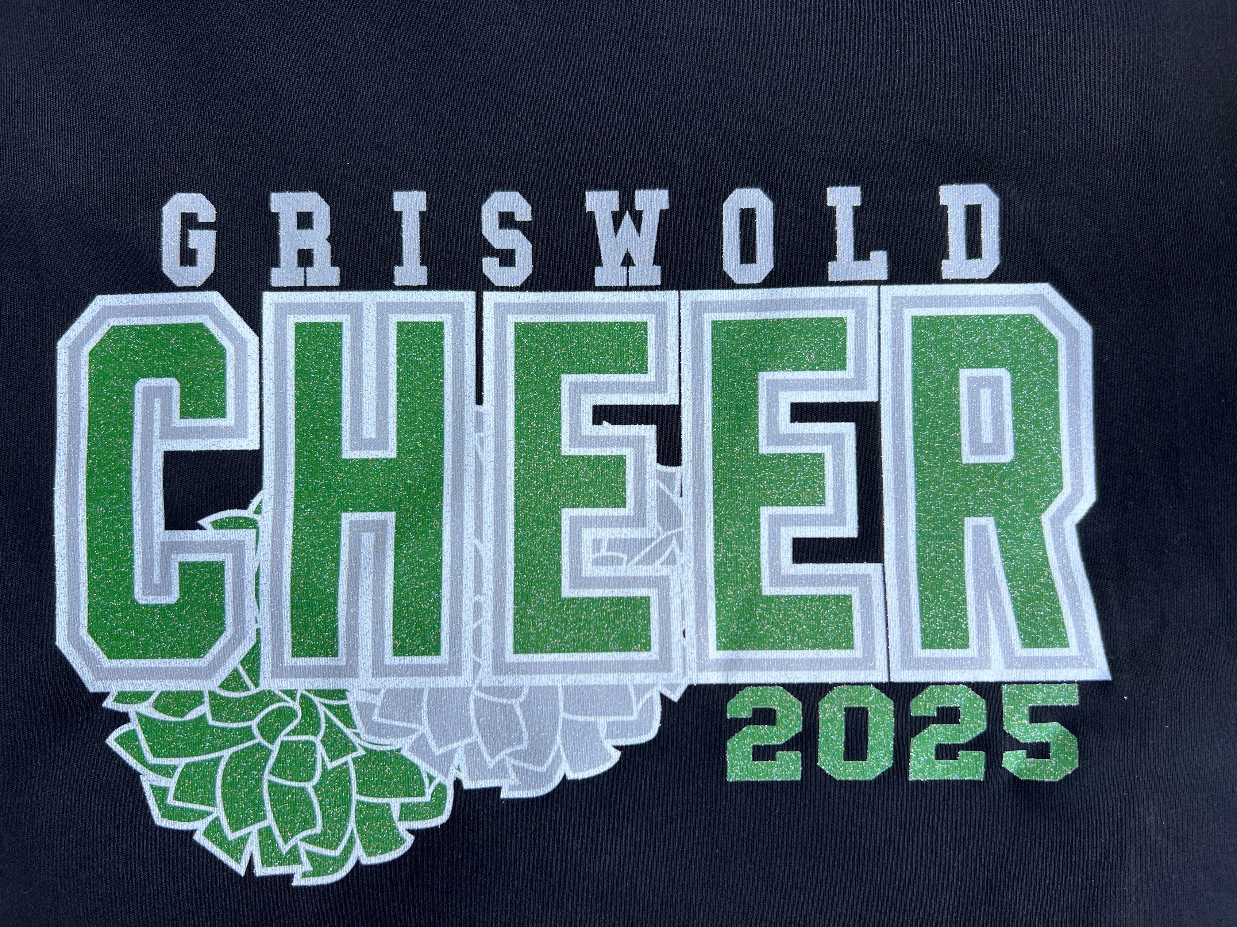 Griswold Cheer Glitter Nike Club Hooded Sweatshirt