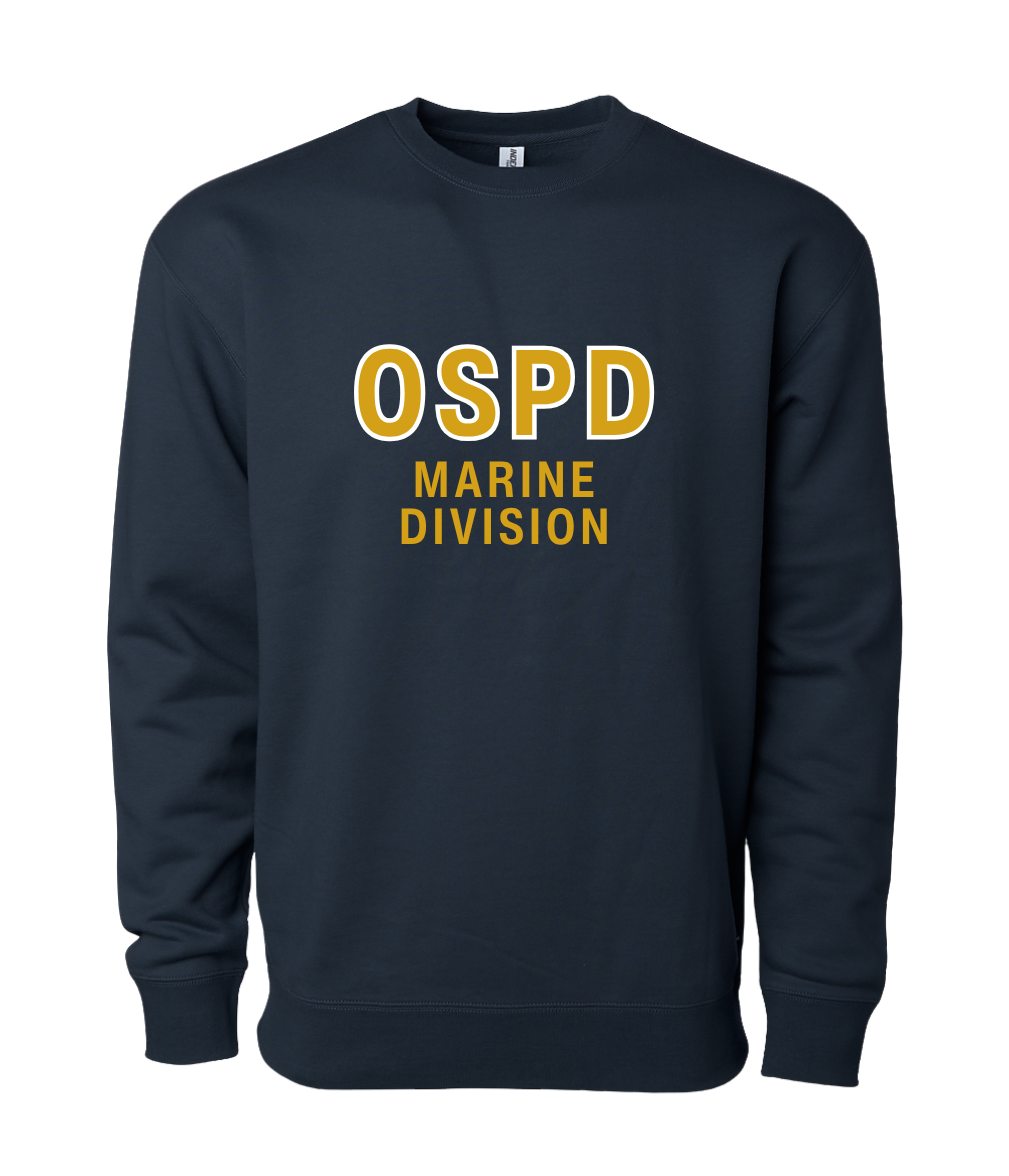OSPD MARINE DIVISION logo Crewneck Sweatshirt
