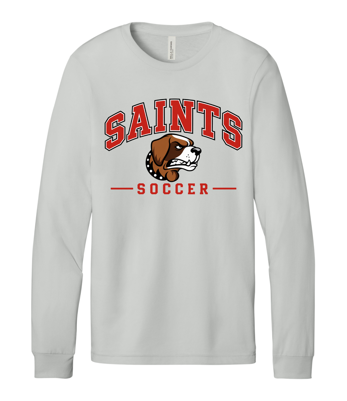 Grey SAINTS SOCCER Premium Hoodie / Long Sleeve/ Short Sleeve