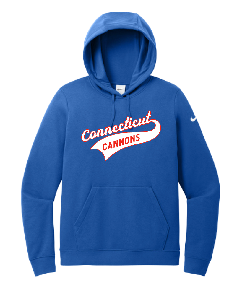 CT Cannons Women's Nike Club Fleece Swoosh Pullover Hoodie