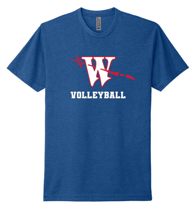 WATERFORD VOLLEYBALL ROYAL  Next Level Premium Tee