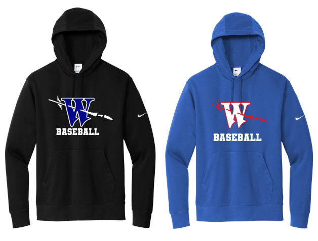 Waterford Baseball Nike Club Fleece Pullover Hoodie