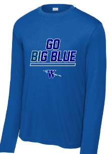 BIG BLUE Long Sleeve Dri-fit tee