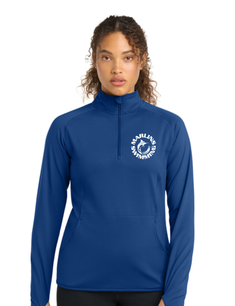 Marlins Swimming Sport-Wick® Stretch 1/4-Zip